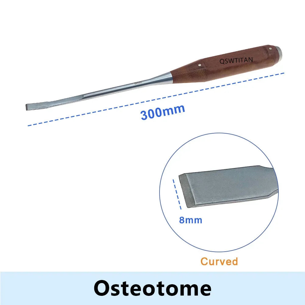 Bone Osteotomes 6mm-20mm Knife Curved Autoclavable Veterinary – Dog Supplies