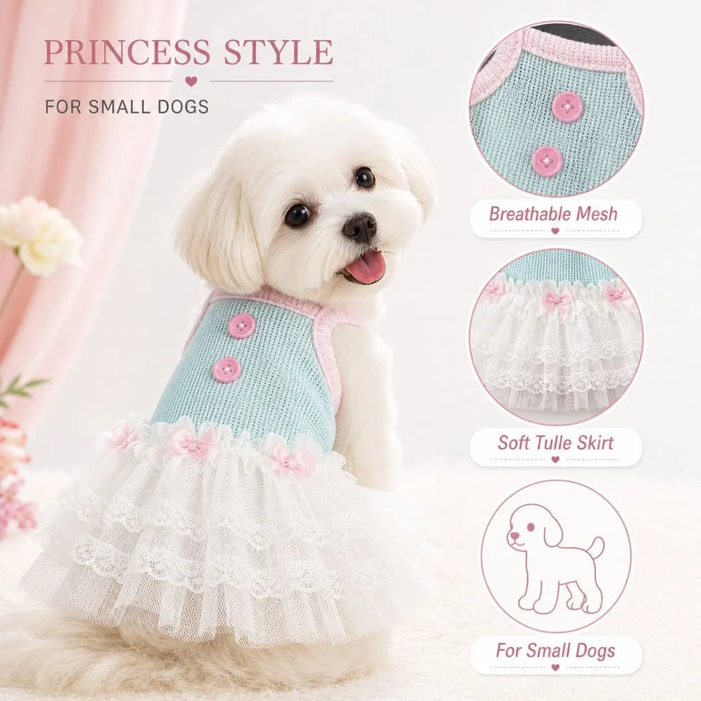 New Soft Tulle Pet Princess Dress Breathable - MyPetDollar.com