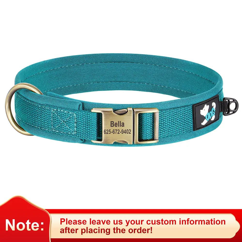 Personalized Nylon Dog Collar Adjustable Dog - MyPetDollar.com