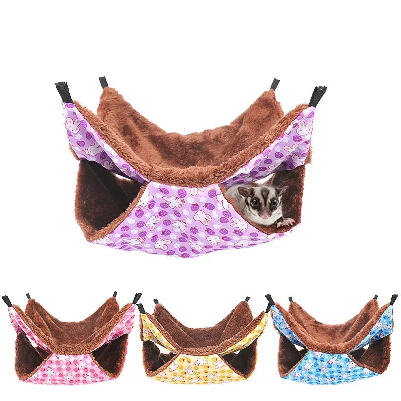 Solid Color Winter Pet Hanging Bed Double Layer Thick Plush – 3 Colors