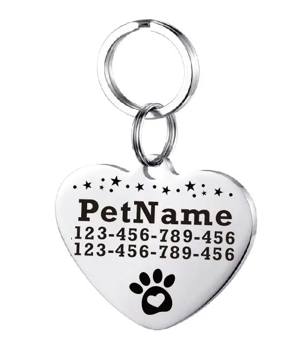 Customized Dog ID Tag Stainless Steel Pet - MyPetDollar.com