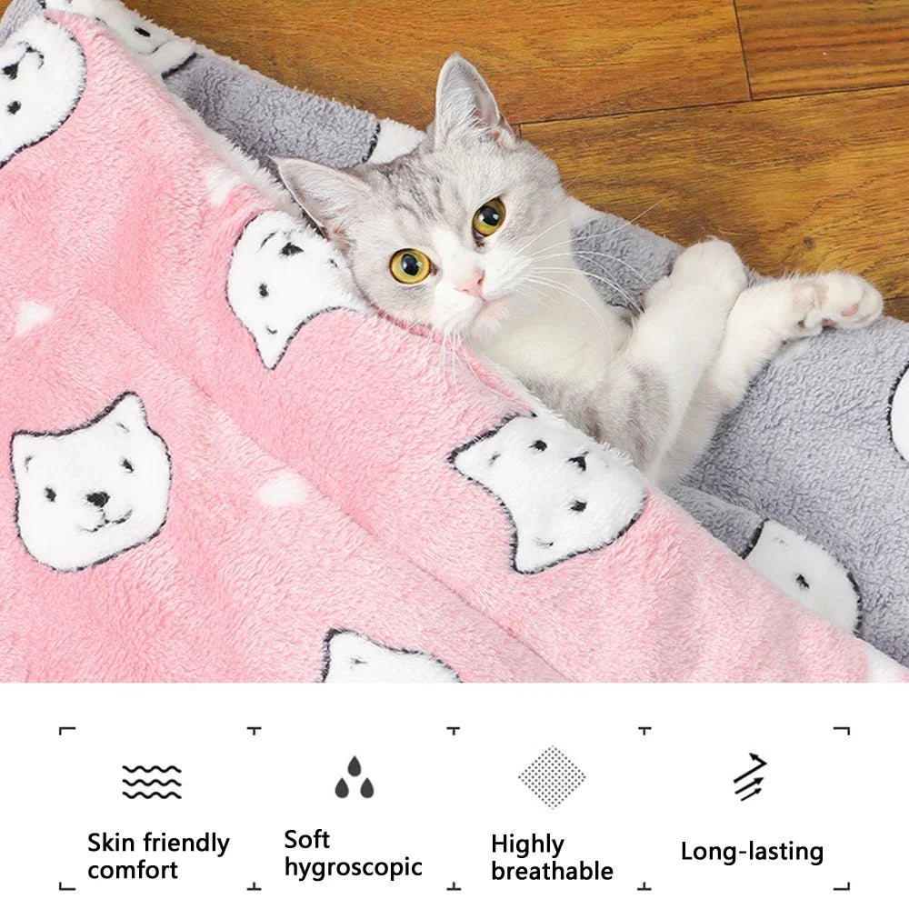 Soft Flannel Thickened Pet Soft Fleece Pad - MyPetDollar.com