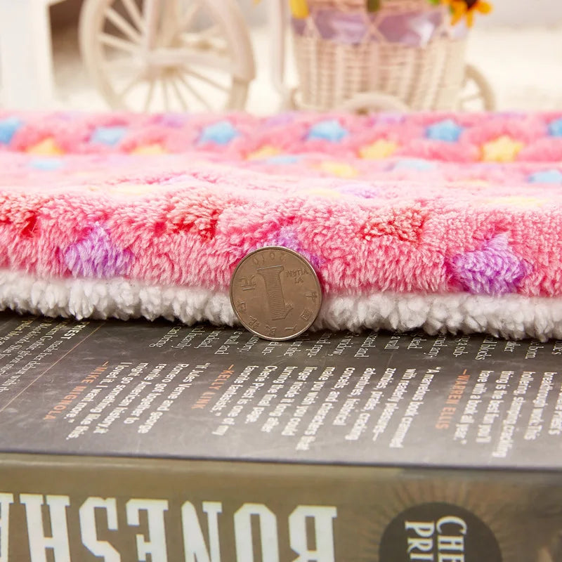 Flannel Pet Winter Sleeping Mat Dog Bed Cat - MyPetDollar.com