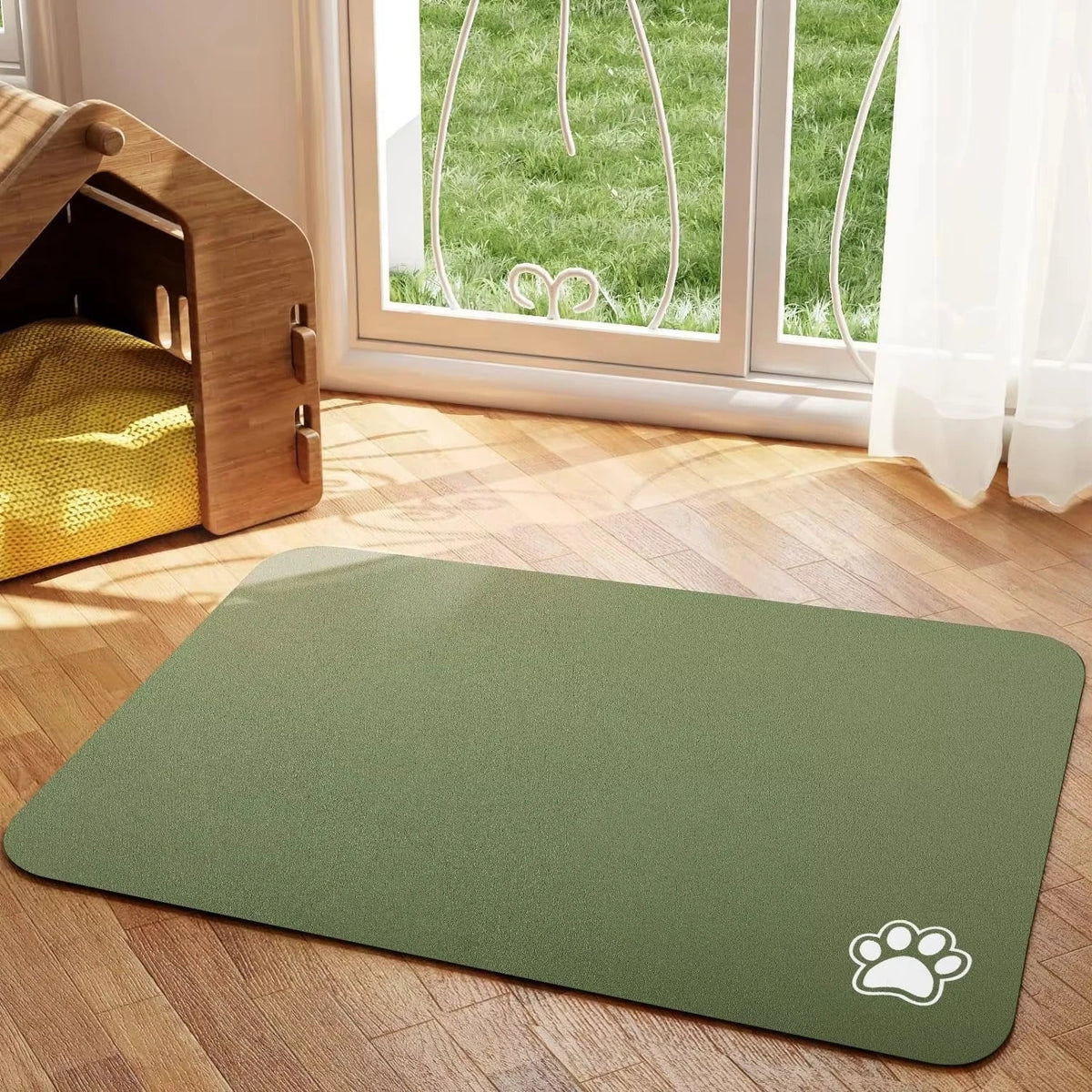 VIKAMA Gray Minimalist Pet Feeding Mat - MyPetDollar.com