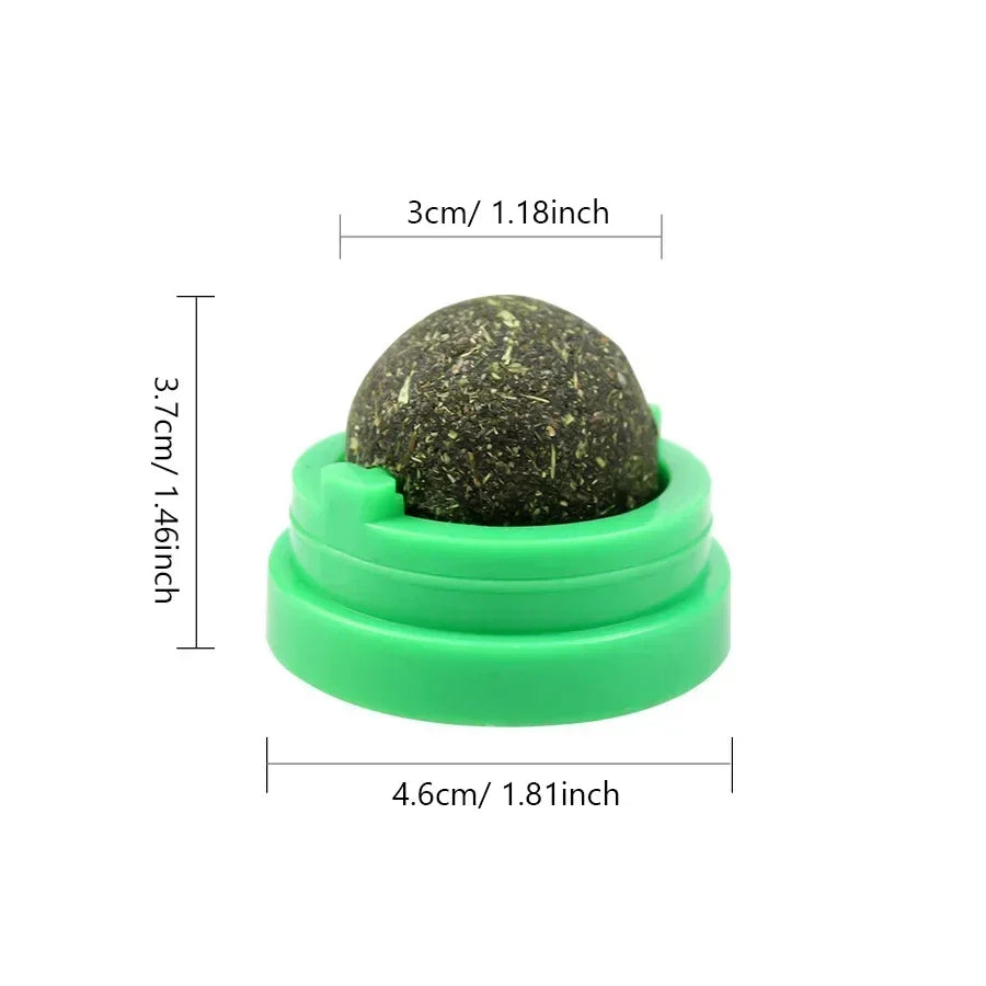Catnip Cat Wall Sticky Ball Toy Natural Cat - MyPetDollar.com