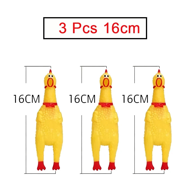2 3 Chicken Screaming Squeezing Sound Toy – 10 Colors
