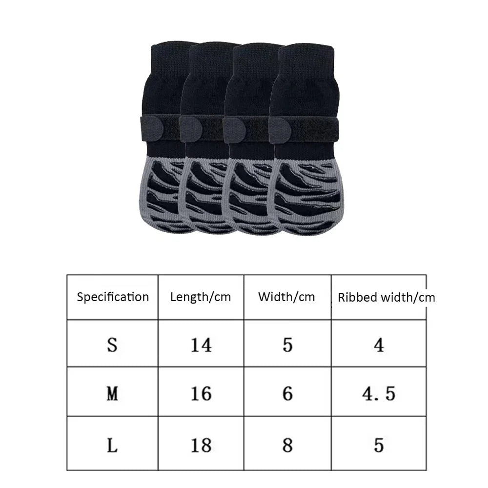 Outdoor Pet Dogs Breathable Socks Black Tie - MyPetDollar.com