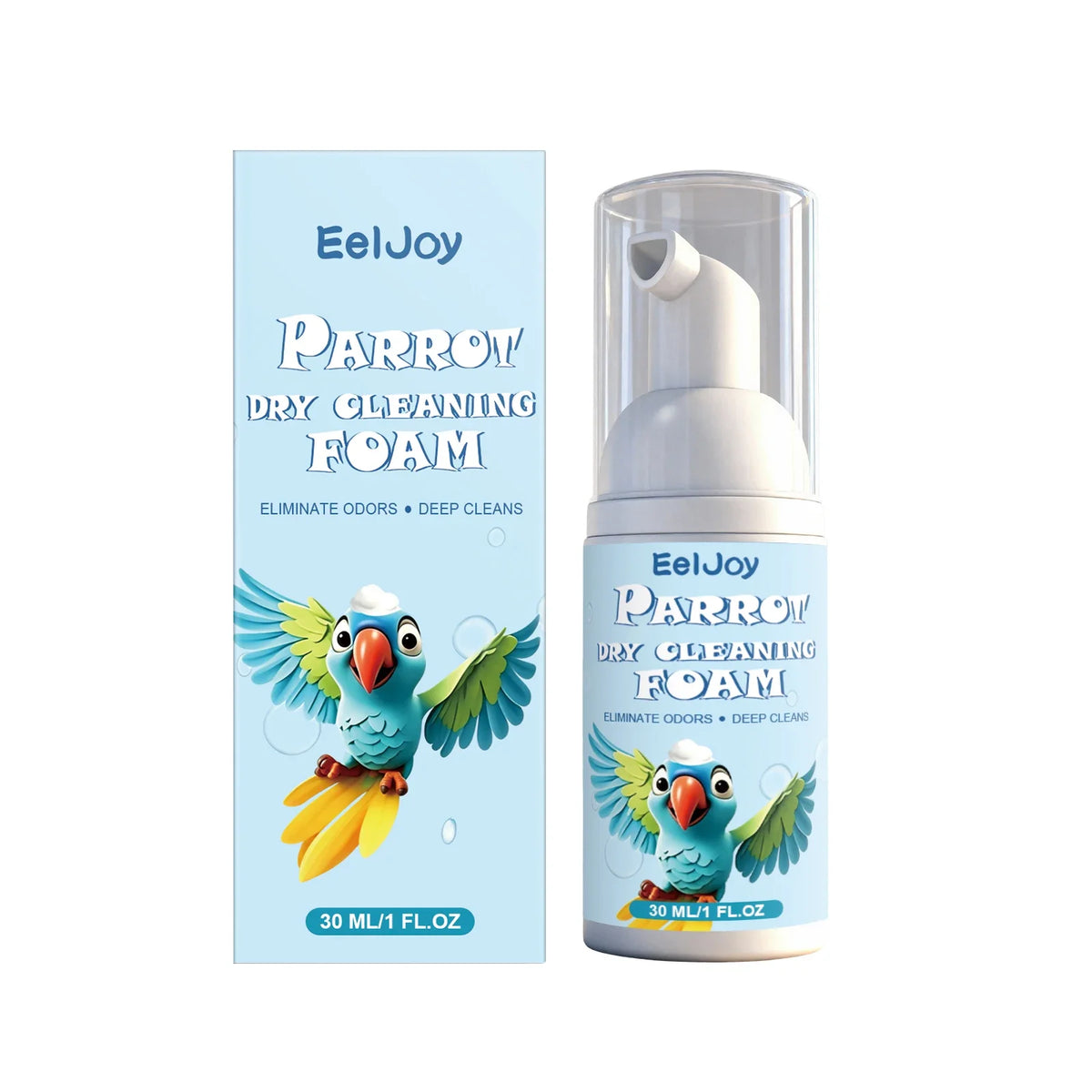 Parrot Dry Cleaning Foam No Rinse Bird Shampoo – 2 Colors