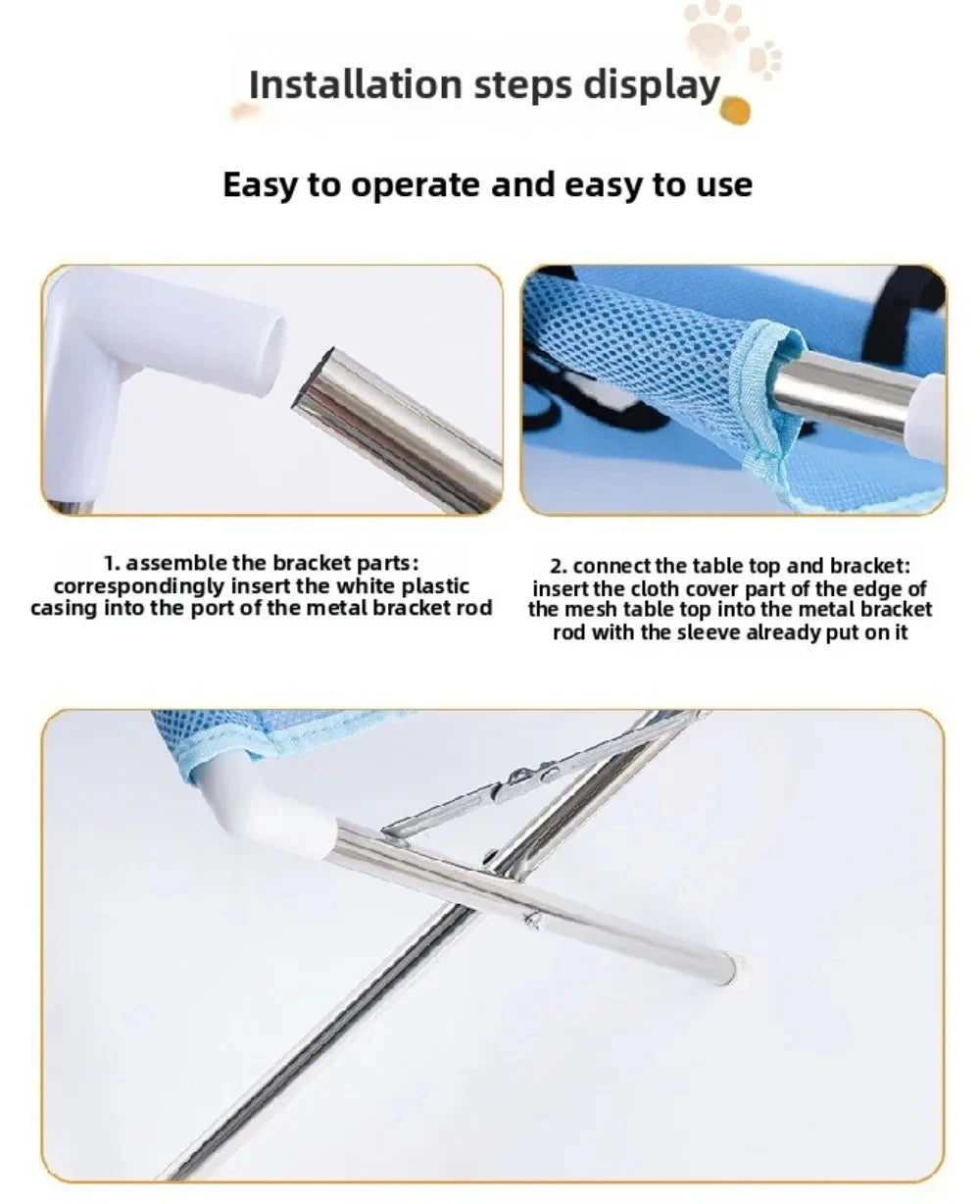 Portable Pet Grooming Bath Hammock Stand - MyPetDollar.com