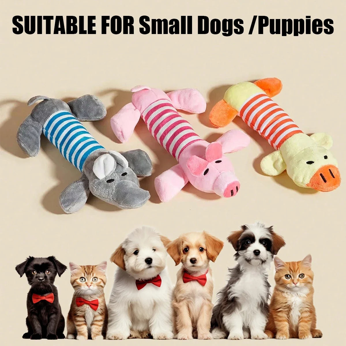 3/1Pack Animal Squeaky Toys for Dogs - MyPetDollar.com