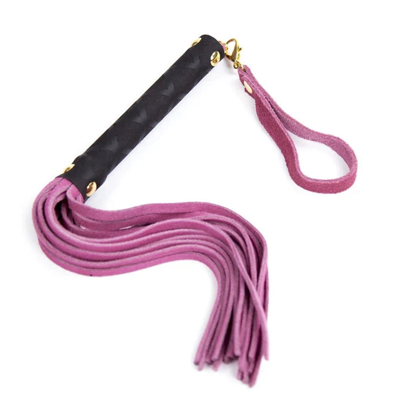 27cm Genuine Leather Tassels Mini Horsewhip - MyPetDollar.com