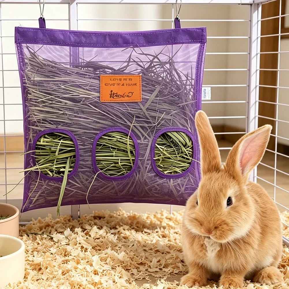 Transparent Small Animals Hay Feeder Bag for - MyPetDollar.com