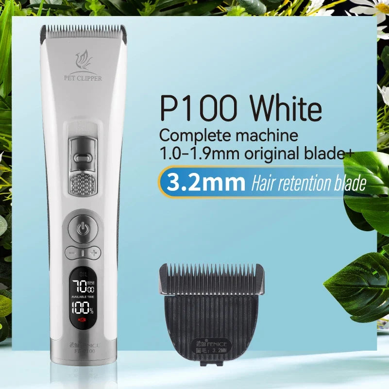 Fenice P100 Professional LCD Screen Dog & Cat Clippers, Rechargeable