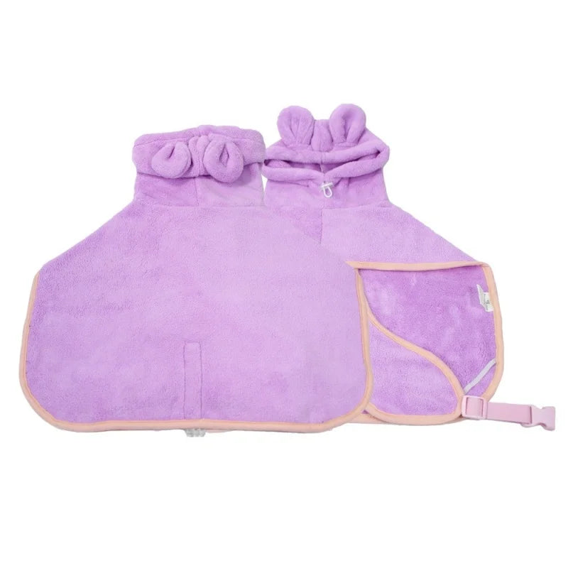 Microfiber Dog Bathrobe Super Absorbent Pet - MyPetDollar.com