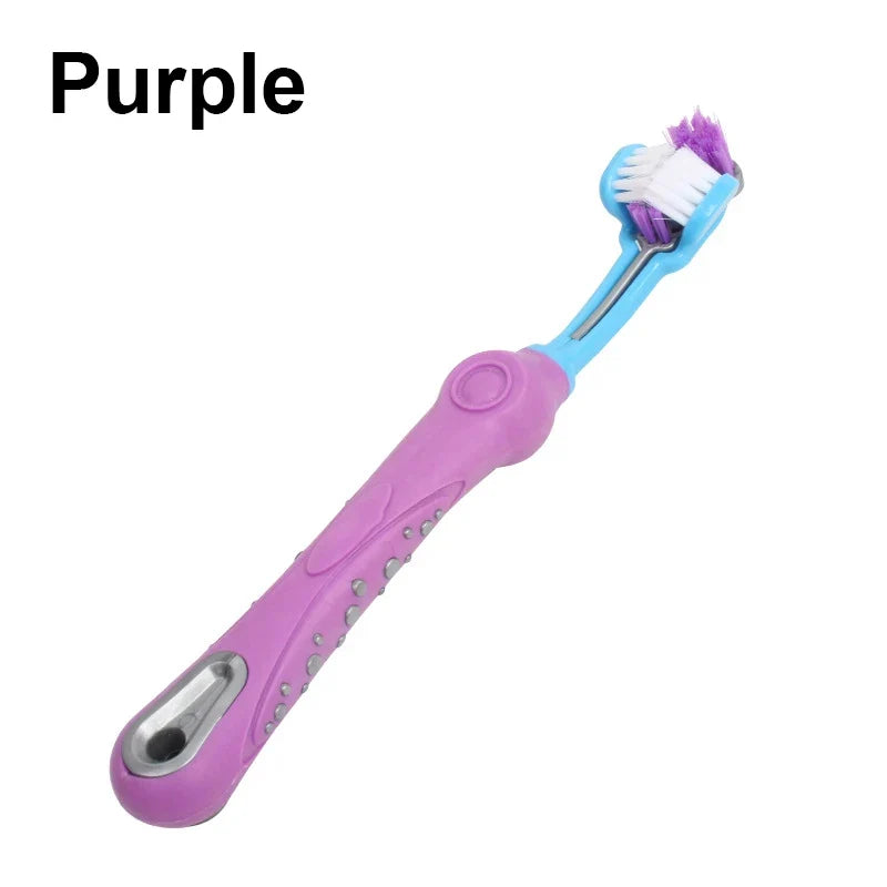 Three Sided Pet Toothbrush Multi-angle