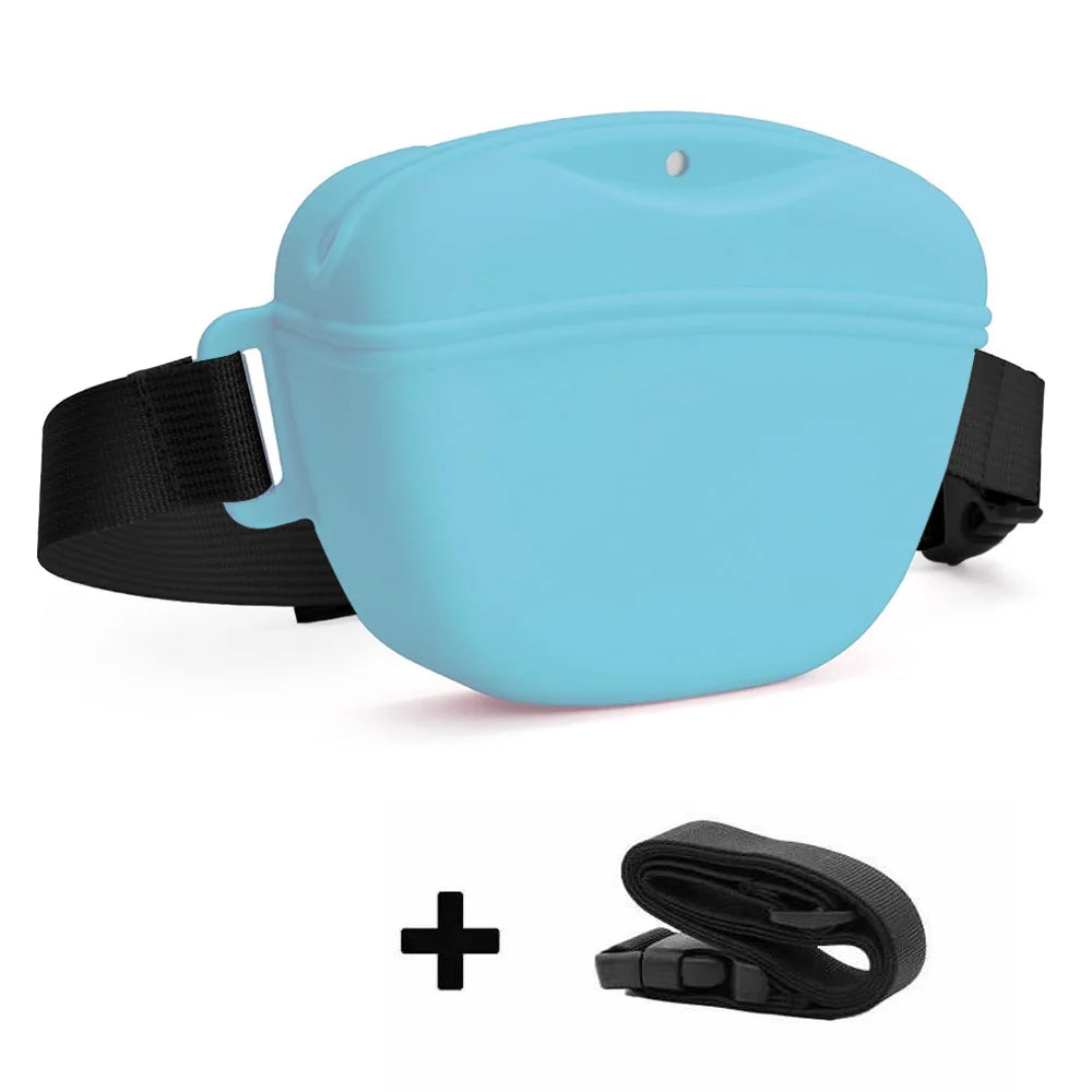 Silicone Dogs Treat Bag Pet Portable Training Waist
