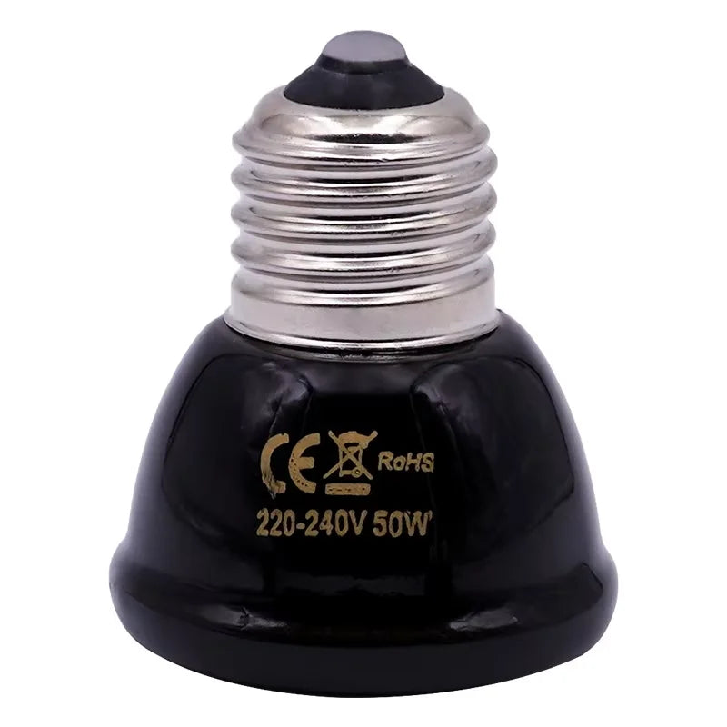 Pet Heating Lamp Black Infrared Ceramic Emitter Heat Light – 15 Colors
