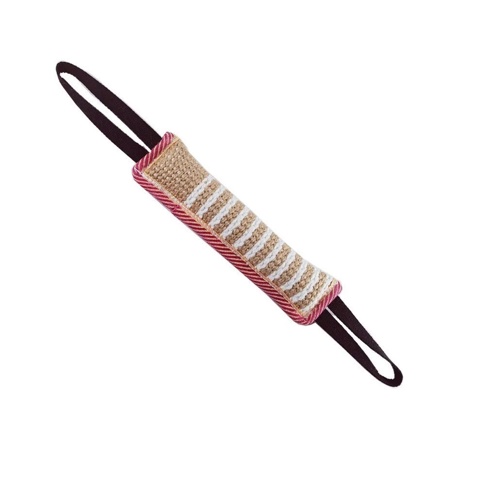 Interactive Tug Toy for Dogs Jute with 2 Strong Handles Lasting Training