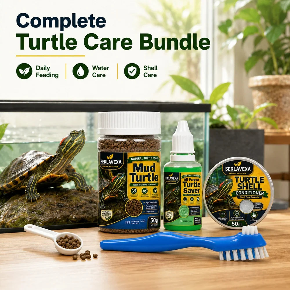 SERLAVEXA 4PCS Turtle Care Set Mud Turtle - MyPetDollar.com