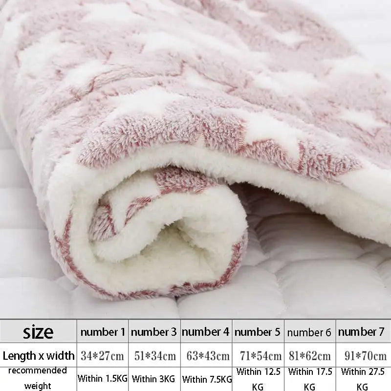 Soft Flannel Thickening Pet Soft Fleece Pad - MyPetDollar.com