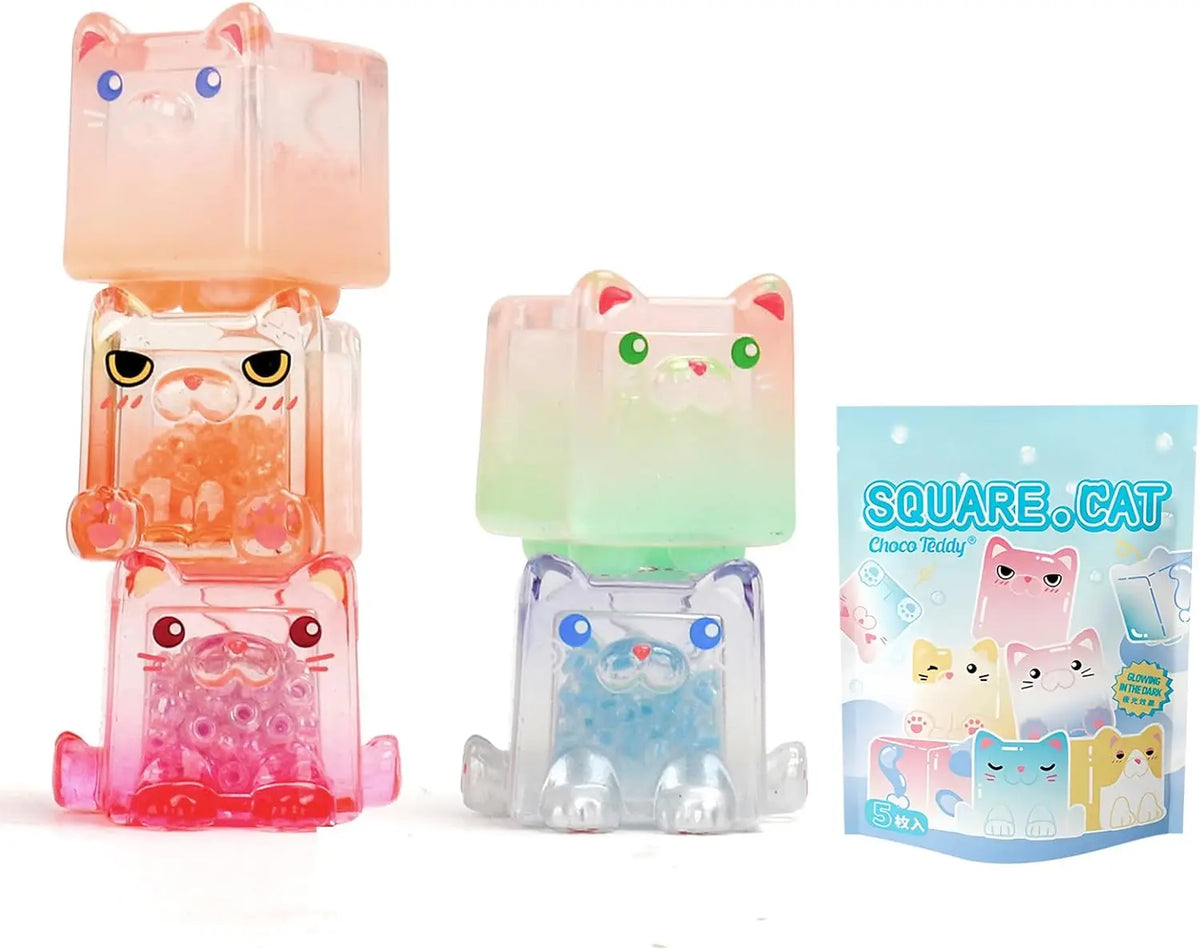 Glow in the Dark Figure, Square Cat Series Blind Bag – Cat Supplies