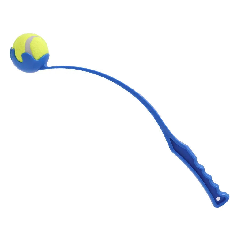 Rubber Pet Throwing Stick Toy - Interactive Ball