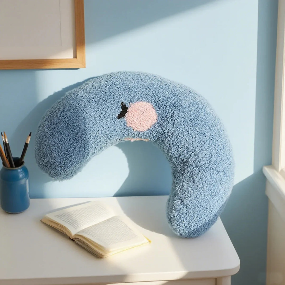 Plush Pet U-shaped Neck-supporting Sleeping Pillow