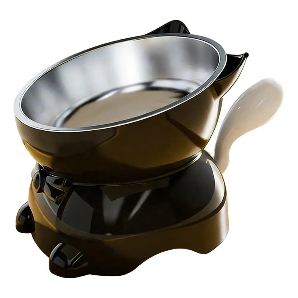 Stainless Steel Creative Cat Head Shaped Bowl – 6 Colors