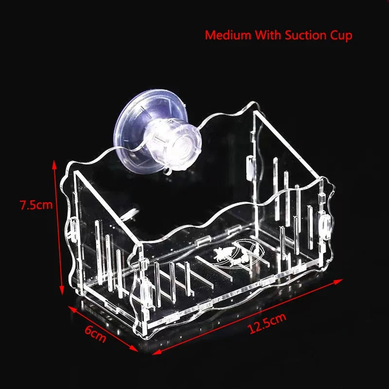 Hanging Fish Tank Crystal Acrylic Pot Polka Aquarium – 9 Colors
