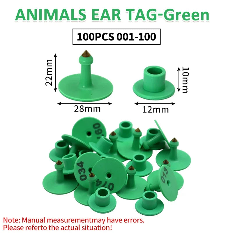 Defense Shedding Pig Ear Tag with Animal Code Sheep – 4 Colors
