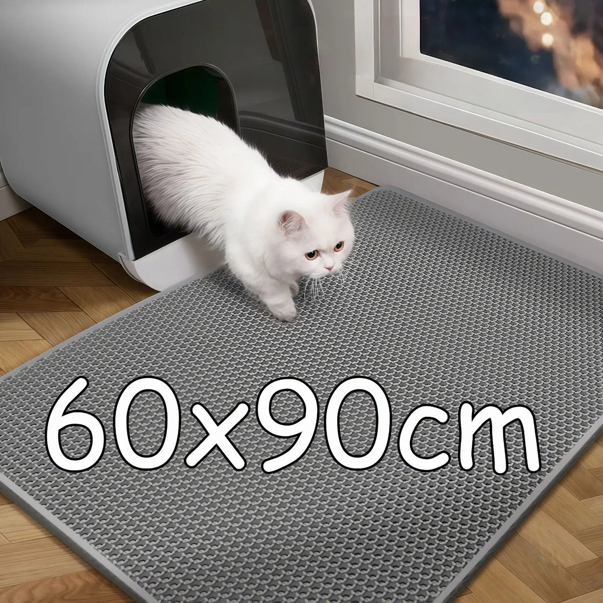60CMX90CM Cat Litter Mat Waterproof Double - MyPetDollar.com