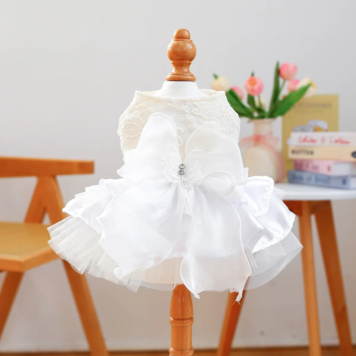 Elegant Black Lace Sling Pet Dog Dress Heart - MyPetDollar.com