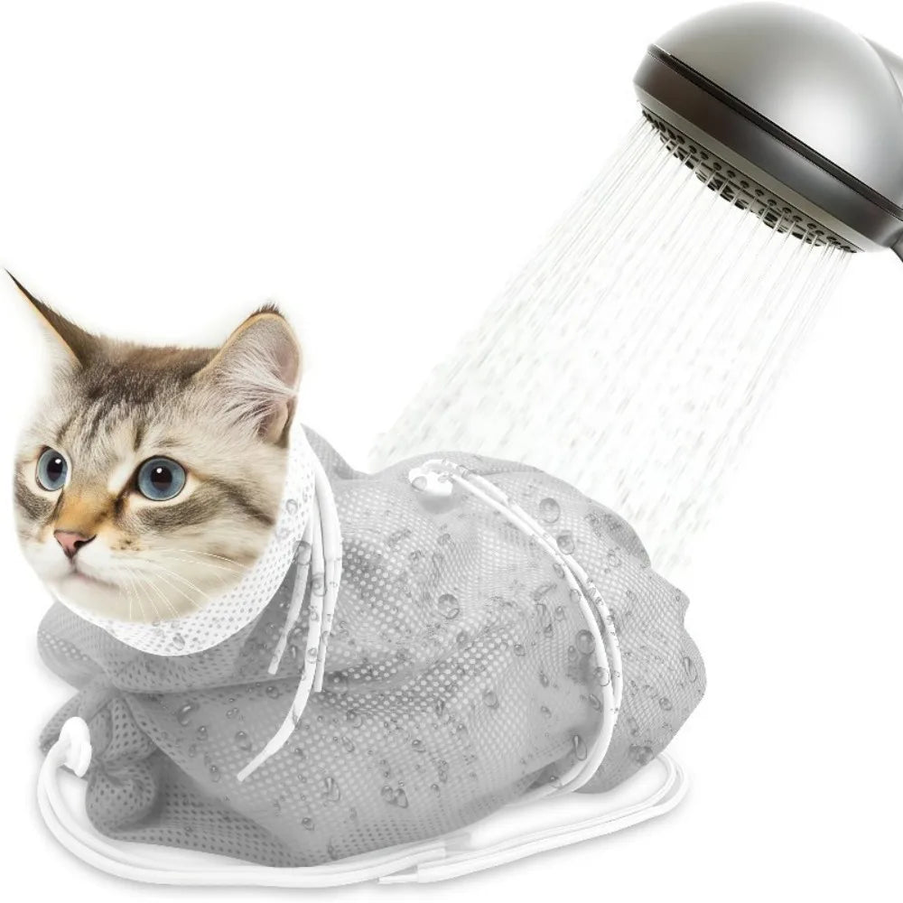 Adjustable Multi-Functional Cat Shower Bag - MyPetDollar.com
