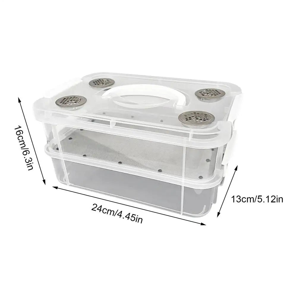 Mealworm Breeding Kit Corn Worm Feeding Farm Bin Food Feeder