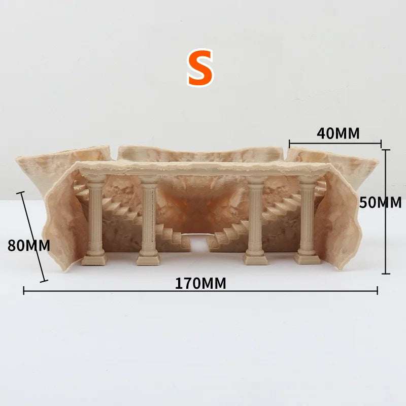 3D Printed Roman Secret Realm Aquarium Cave – 8 Colors