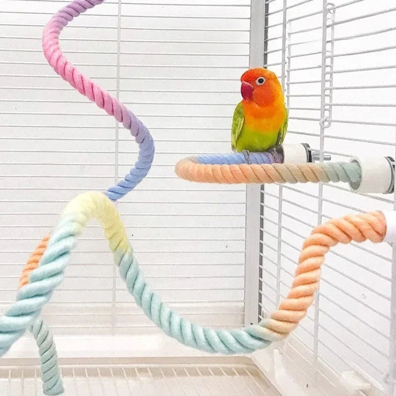 Bendable Cotton Rope Bird Perch Paw Grinding - MyPetDollar.com