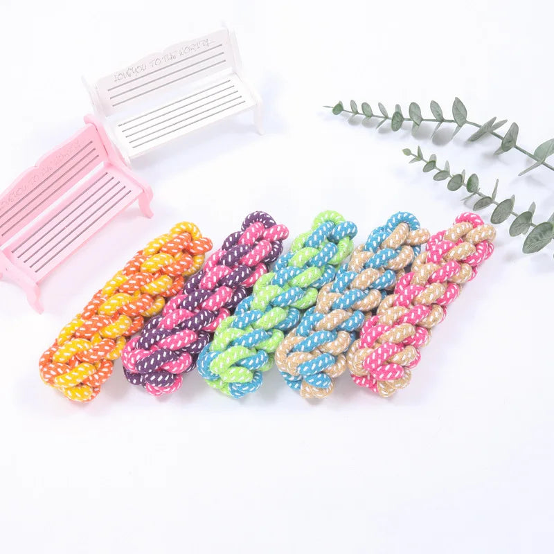 Interactive Cotton Rope Mini Dog Toys Ball - MyPetDollar.com