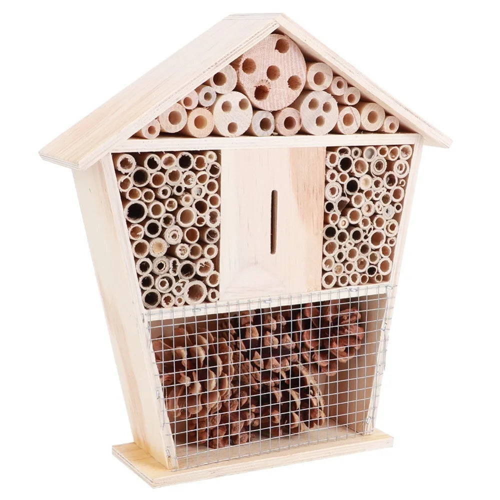Pine Wood Wooden Small Garden Fauna House, Durable