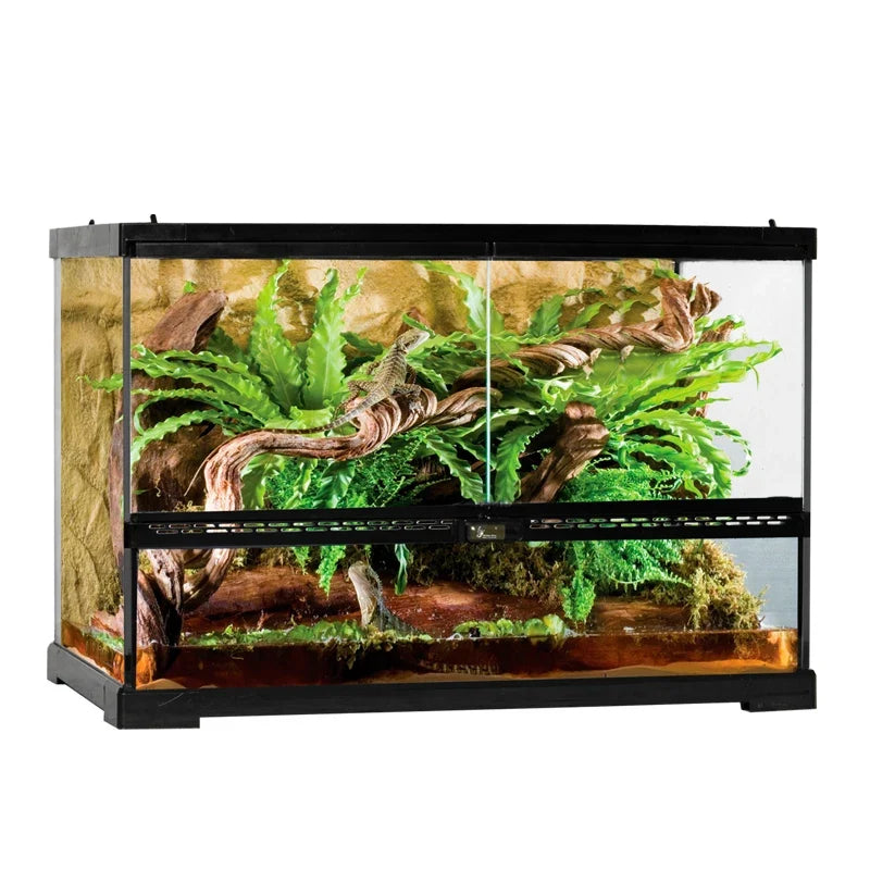 Glass Terrarium Double Door Rainforest Enclosure