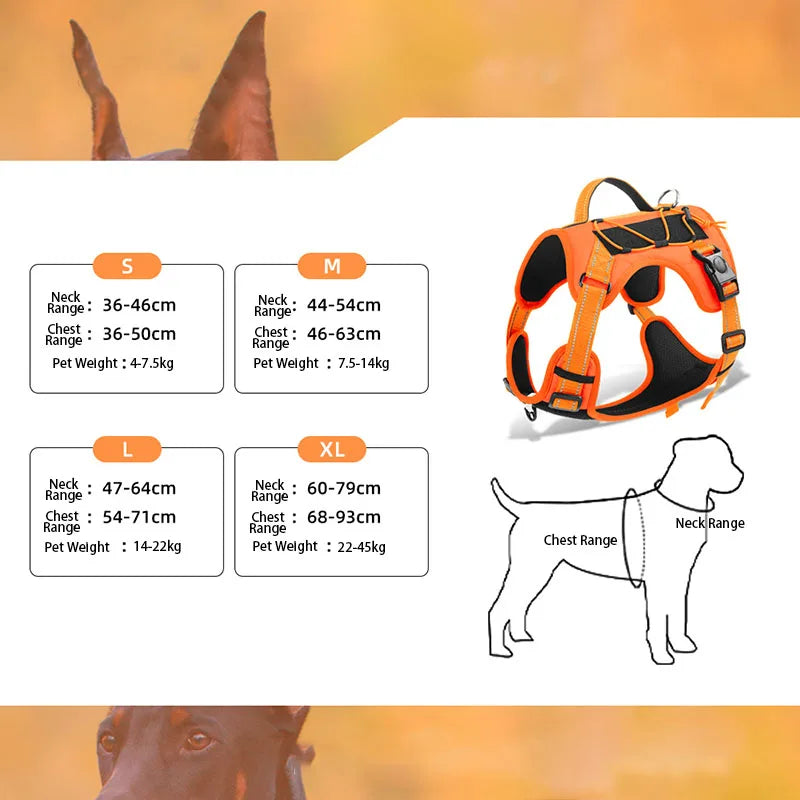 New Reflective Tactical Dog Harness No Pull - MyPetDollar.com