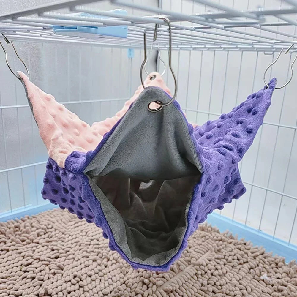 Winter Warm Pet Hanging Bed Contrast Color - MyPetDollar.com
