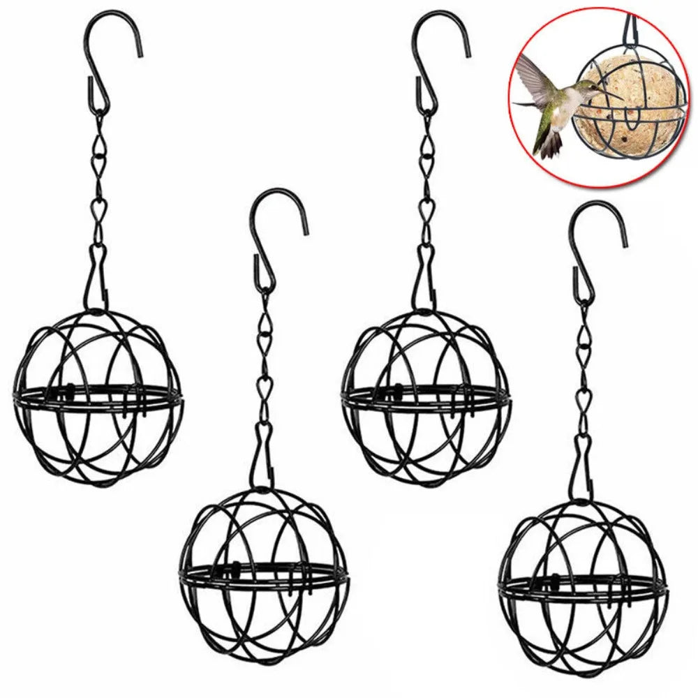 1X Fat Ball Bird Feeder Metal Hanging Holder - MyPetDollar.com