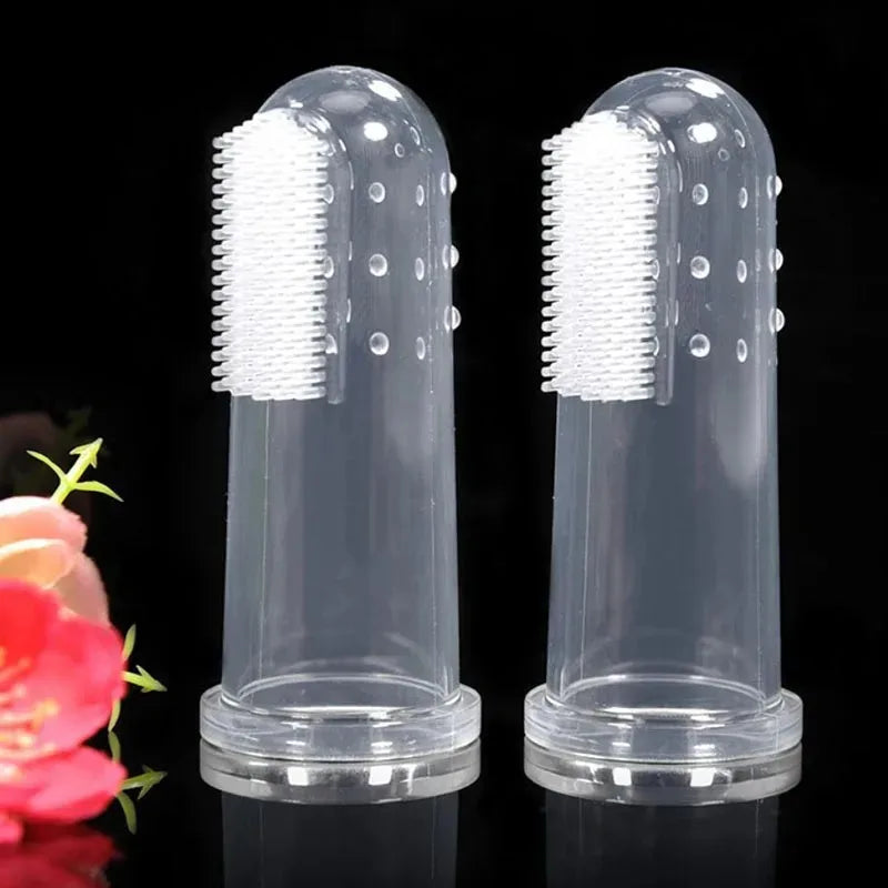 1/2/3Pcs Soft Pet Finger Toothbrush Teddy - MyPetDollar.com