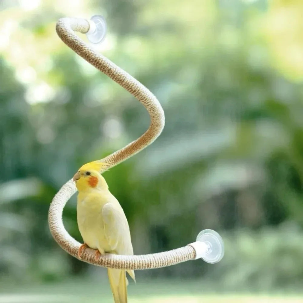 Non-Slip Interactive DIY Bendable Parrot Perch