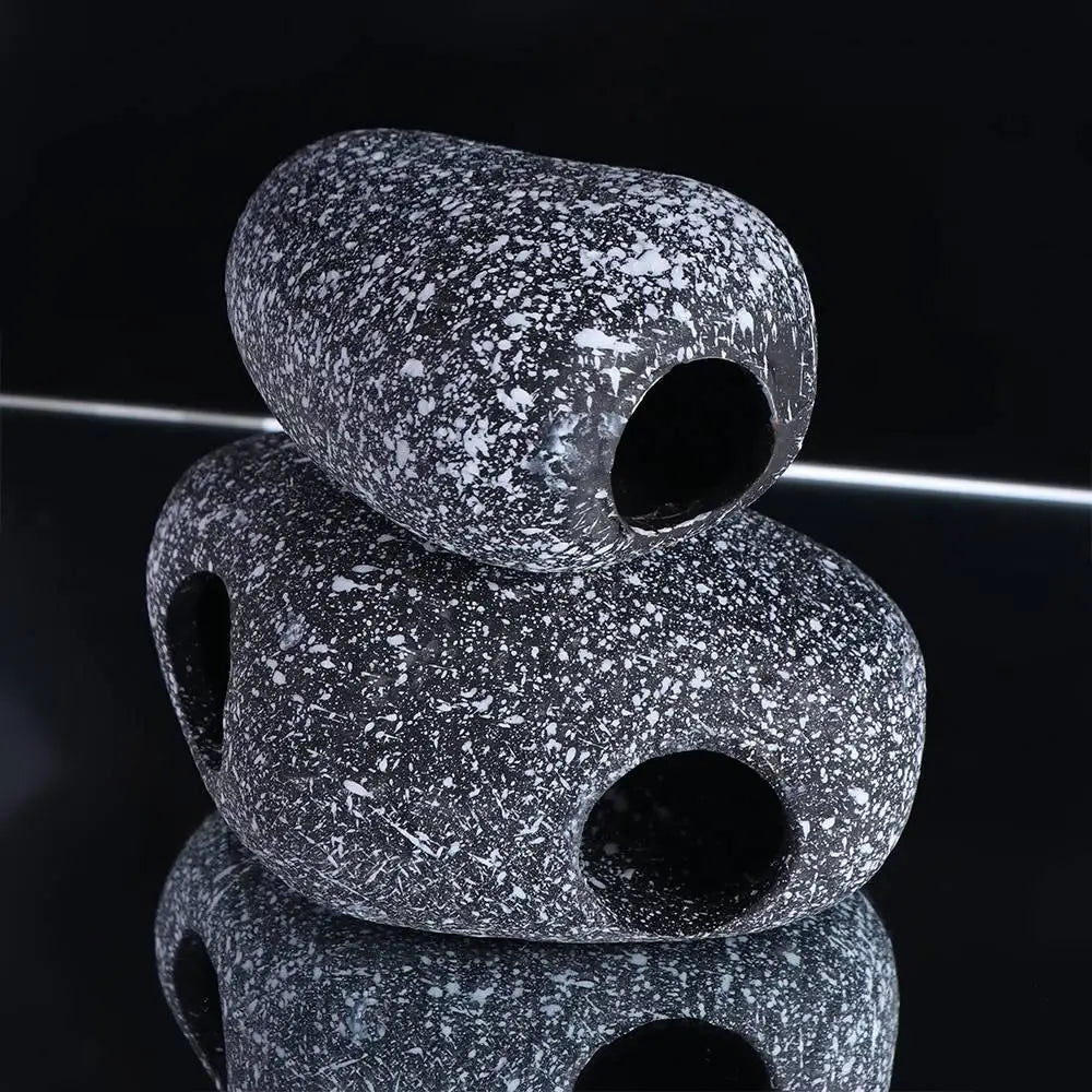 Ceramic Cichlid Stone Cave Eco-friendly - MyPetDollar.com