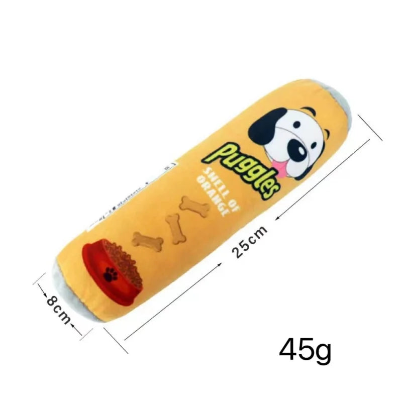 Plush Dog Toys Beer Bottle Shaped for Small Large Bite, Interactive