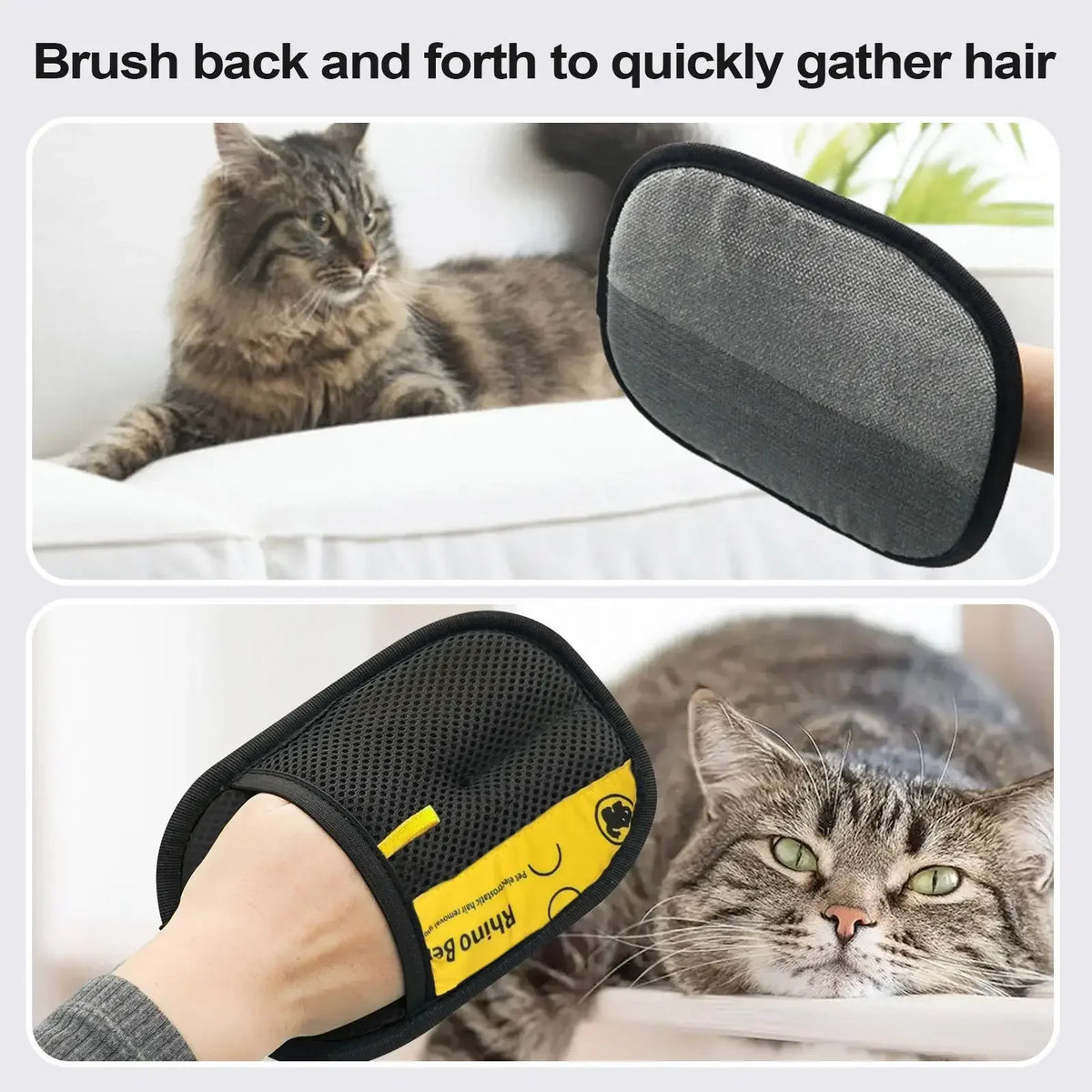 Pet Hair Remover Mitt Pet Grooming Gloves - MyPetDollar.com
