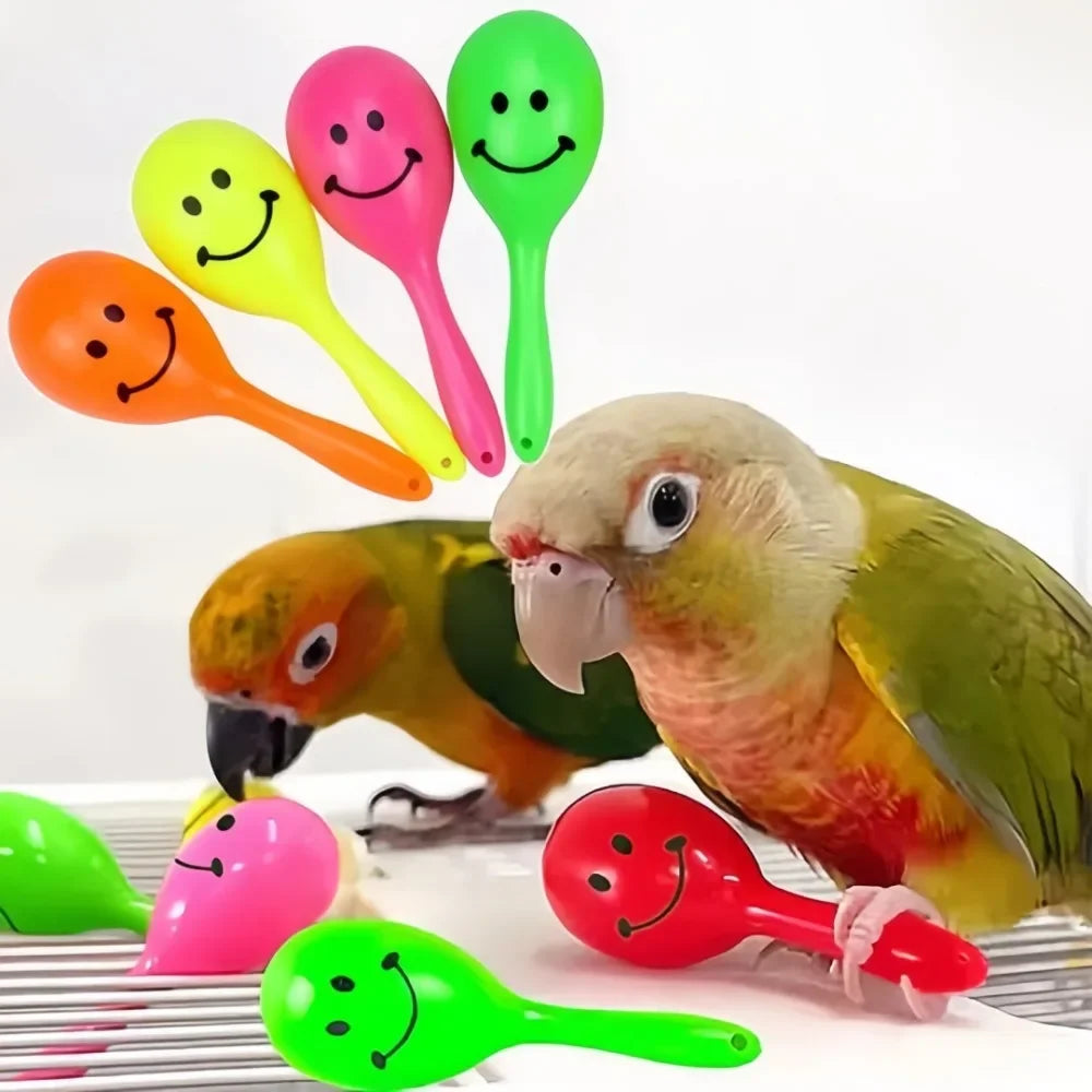 Novelty Face Style Mini Parrot Rattle Sand - MyPetDollar.com