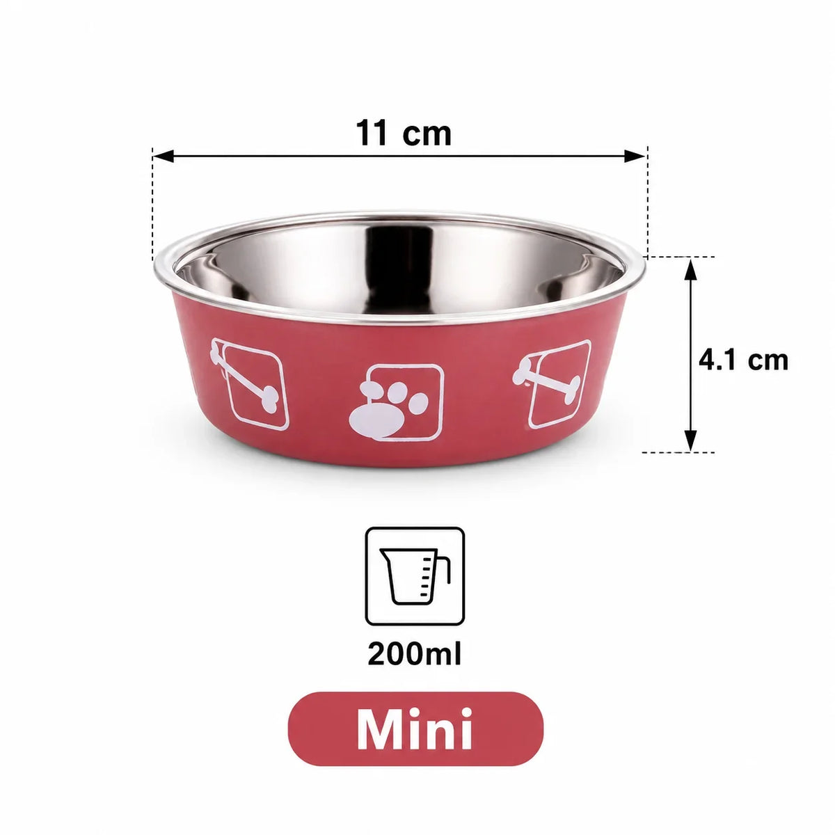 Stainless Steel Pet Bowl Thickened Anti Slip - MyPetDollar.com