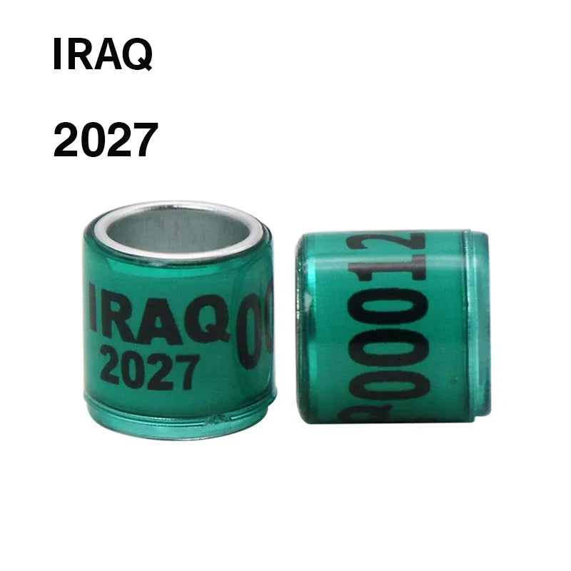 100 Pcs2026 Aluminum Plastic Pigeon Foot Ring for Birds